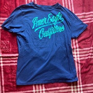 American Eagle Blue Graphic Tee